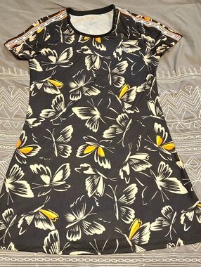 Adidas X Farm Rio Butterfly Tshirt Dress Size Medium
